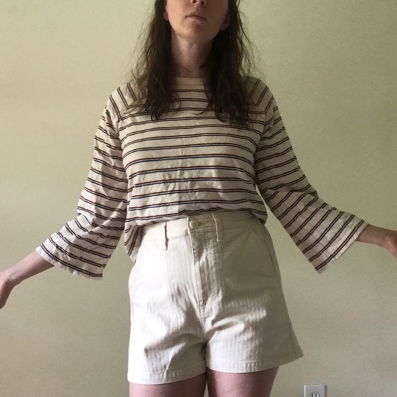 Madewell Striped Wide-sleeve Tee - Picture 3 of 5